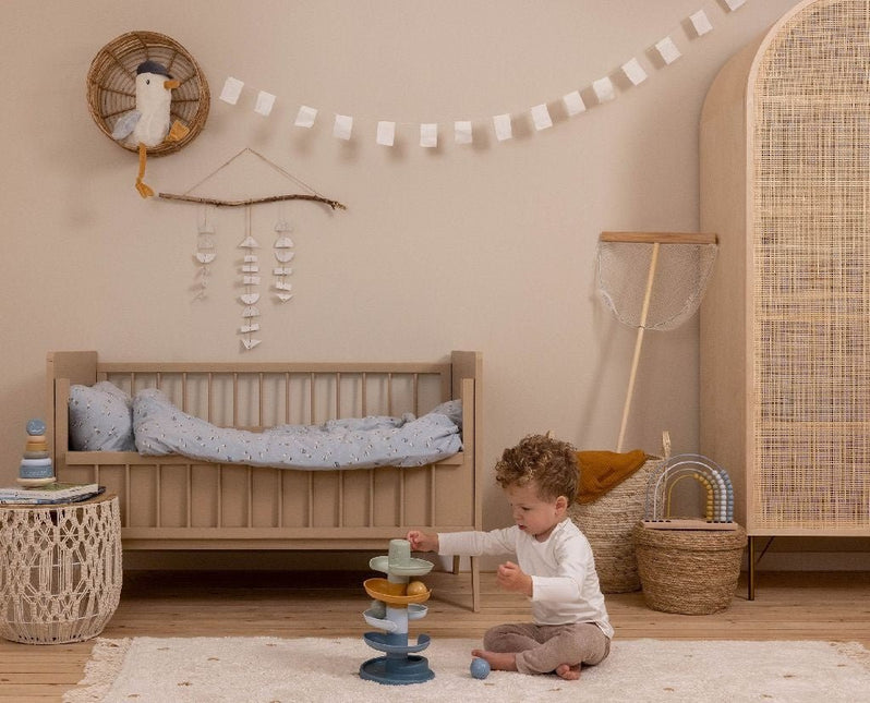 Little Dutch Stapeltoren Blauw met Ballen koop je bij Babywinkel