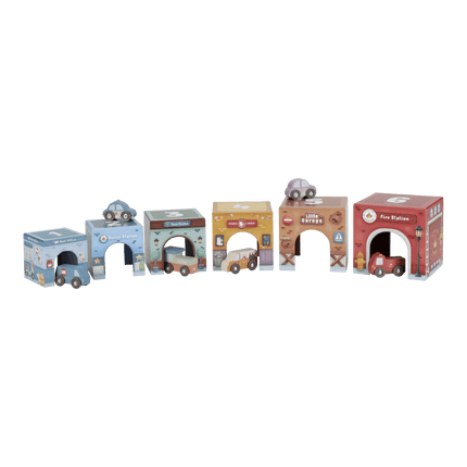Little Dutch Stapeltoren Incl. 6 Auto's koop je bij Babywinkel
