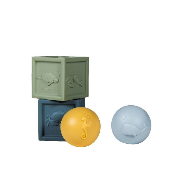 Little Dutch Stapeltoren Ocean Blokken en Ballen Set 4 Delig - Little Dutch - Babywinkel - 8712051082011