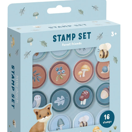 Little Dutch Stempelset Forest Friends 12St koop je bij Babywinkel