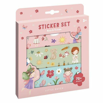 Little Dutch Sticker Doos Rosa En Friends - Little Dutch - Babywinkel - 8714274125636