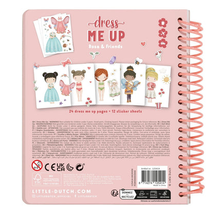 Little Dutch Stickerboek Aankleedboek Rosa En Friends - Little Dutch - Babywinkel - 8714274125414