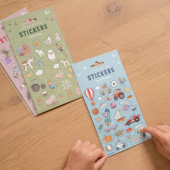 Little Dutch Stickers Jim En Friends - Little Dutch - Babywinkel - 8718819315742
