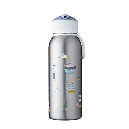 Little Dutch Thermosfles Flip - Up Campus 350ml Sailors Bay - Little Dutch - Babywinkel - 8720294016564