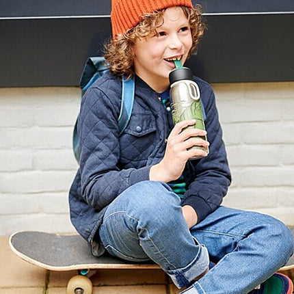 Little Dutch Thermosfles Flip - Up Campus 350ml Sailors Bay - Little Dutch - Babywinkel - 8720294016564