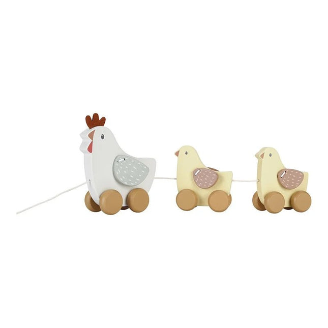 Little Dutch Trekfiguur Kippen Little Farm koop je bij Babywinkel