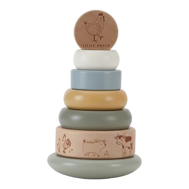 Little Dutch Tuimerlaar Stapeltoren Little Farm - Little Dutch - Babywinkel - 8713291771420