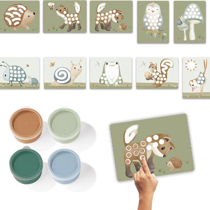 Little Dutch Vingerverf Set Forest Friends - Little Dutch - Babywinkel - 8714274126114