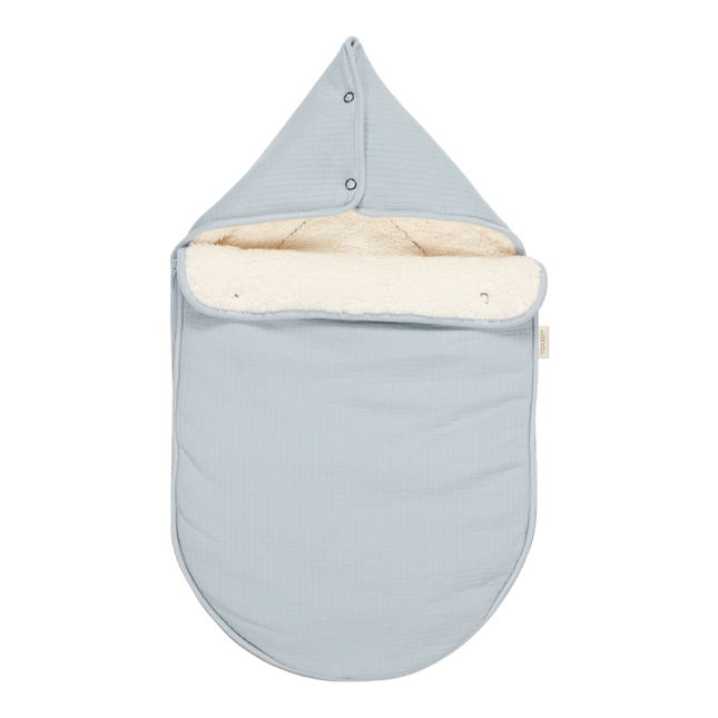 Little Dutch Voetenzak Autostoeltje 0+ Pure Soft Blue - Little Dutch - Babywinkel - 8718734811350