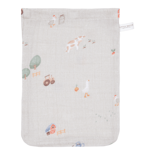 Little Dutch Washandje Little Farm Olive - Little Dutch - Babywinkel - 8720847024084