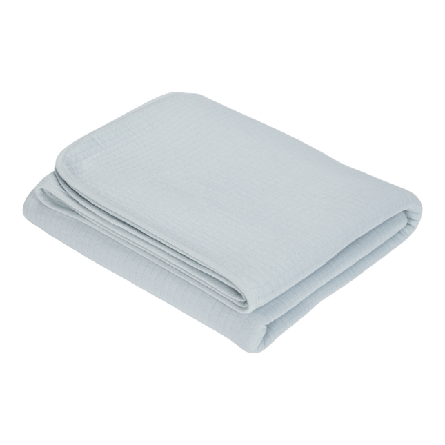 Little Dutch Wiegdeken Zomer Pure Soft Blue koop je bij Babywinkel
