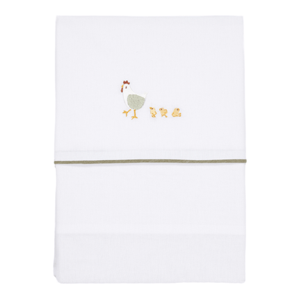 Little Dutch Wieglaken Little Farm Geborduurd - Little Dutch - Babywinkel - 8720847023605