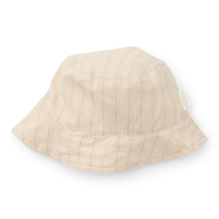 Little Dutch Zonnehoedje Baby Reversible Sand Stripes/Beige - Little Dutch - Babywinkel - 8720847028006