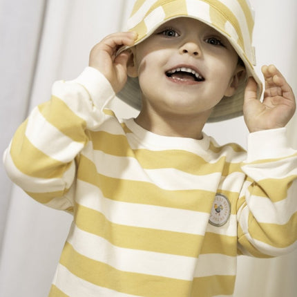 Little Dutch Zonnehoedje Baby Reversible Stripes/Farm Green - Little Dutch - Babywinkel - 8720847028068