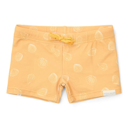 Little Dutch Zwembroek Kind Seashells Sunny Yellow - Babywinkel - 8721122573426