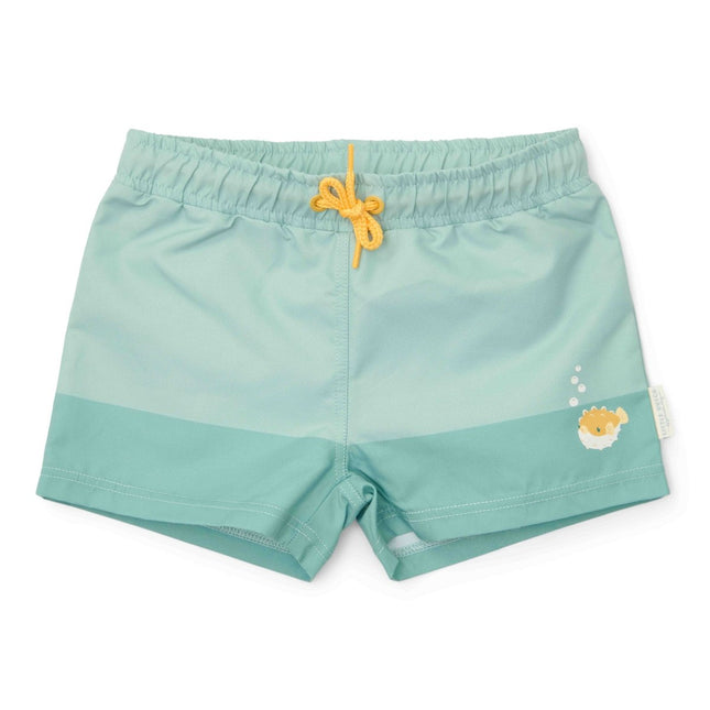 Little Dutch Zwembroek Kind Short Seashells Surf Blue - Babywinkel - 8721122573662