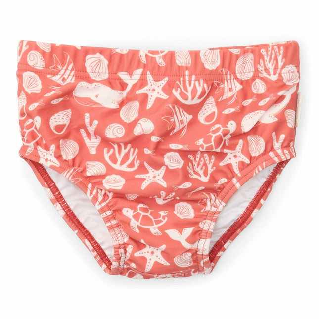 Little Dutch Zwemluier Sea Life Coral Red - Babywinkel - 8721122573464
