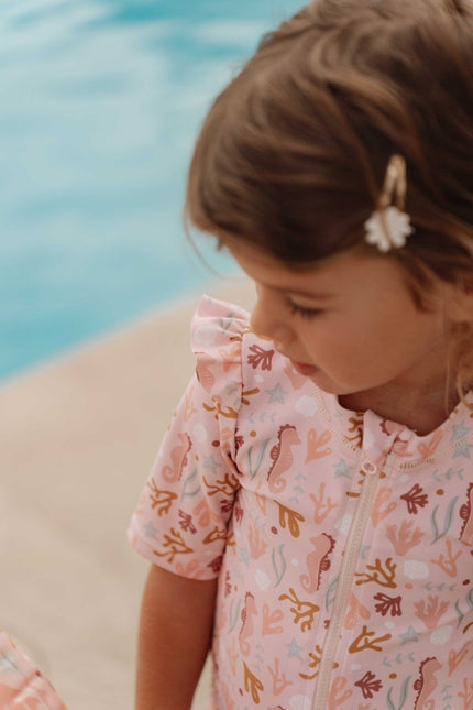 Little Dutch Zwempak Kind Korte Mouwen Ocean Dreams Pink - Babywinkel - 8720986871877