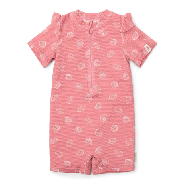 Little Dutch Zwempak Kind Korte Mouwen Ocean Treasures Pink - Babywinkel - 8721122574119