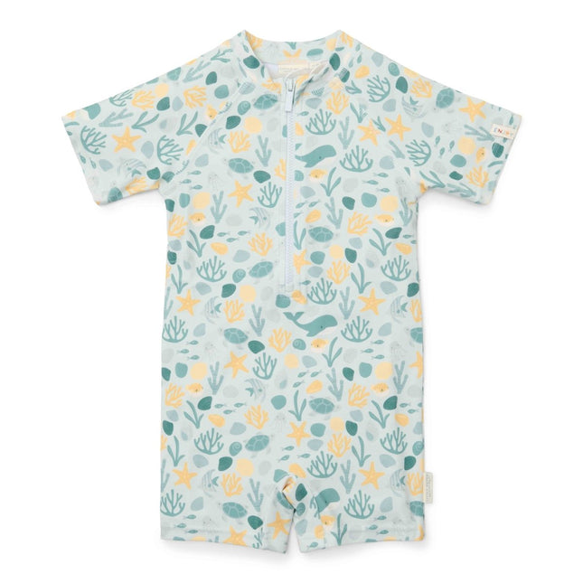 Little Dutch Zwempak Kind Korte Mouwen Seashells - Babywinkel - 8721122572863