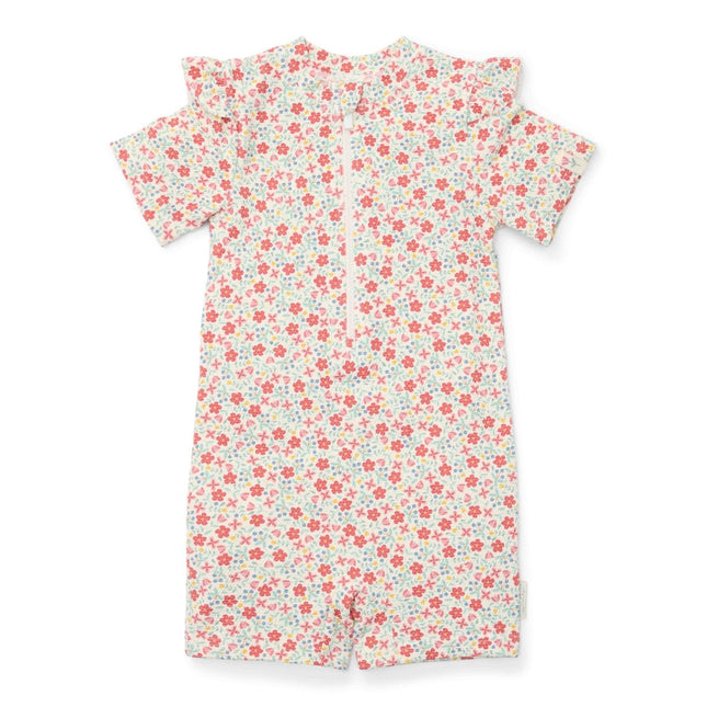 Little Dutch Zwempak Kind Korte Mouwen Sunny Flowers - Babywinkel - 8721122574072