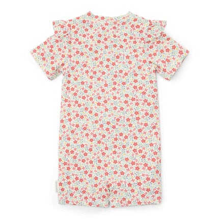 Little Dutch Zwempak Kind Korte Mouwen Sunny Flowers - Babywinkel - 8721122574072