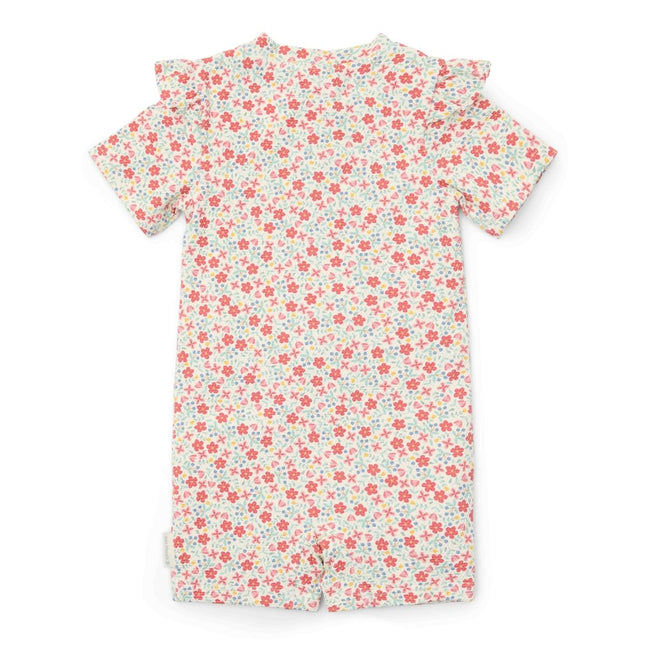 Little Dutch Zwempak Kind Korte Mouwen Sunny Flowers - Babywinkel - 8721122574072