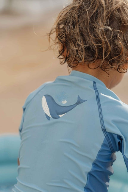 Little Dutch Zwemshirt Kind Korte Mouwen Blue Whale - Little Dutch - Babywinkel - 8720986871297