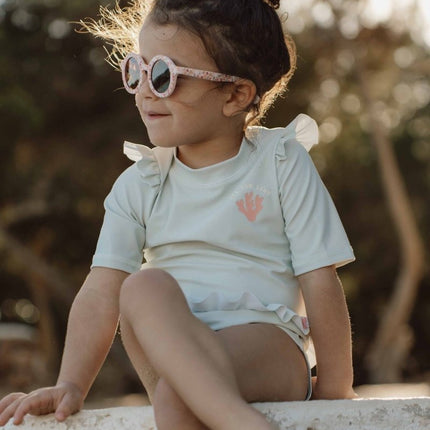 Little Dutch Zwemshirt Kind Korte Mouwen Ruches Sea Green - Little Dutch - Babywinkel - 8720986872393