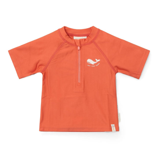 Little Dutch Zwemshirt Kind Korte Mouwen Sea Life Coral Red - Babywinkel - 8721122573143