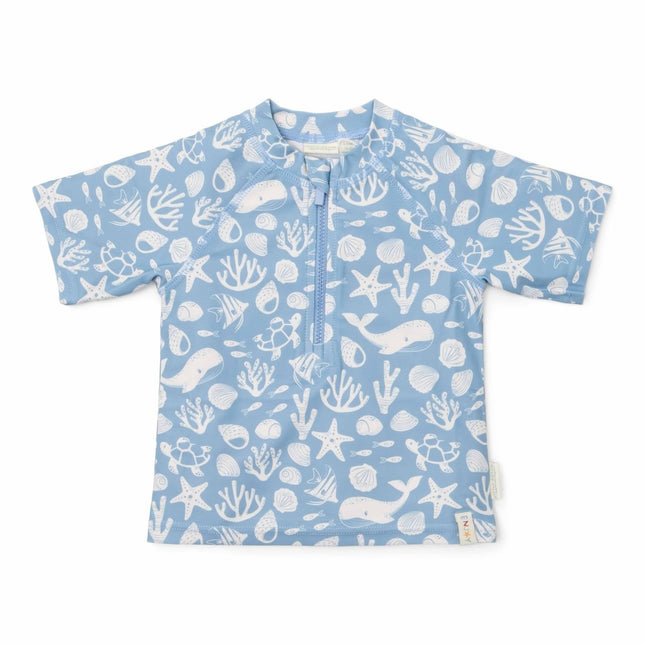 Little Dutch Zwemshirt Kind Korte Mouwen Sea Life Ocean Blue - Babywinkel - 8721122573105