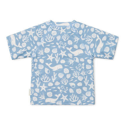 Little Dutch Zwemshirt Kind Korte Mouwen Sea Life Ocean Blue - Babywinkel - 8721122573105
