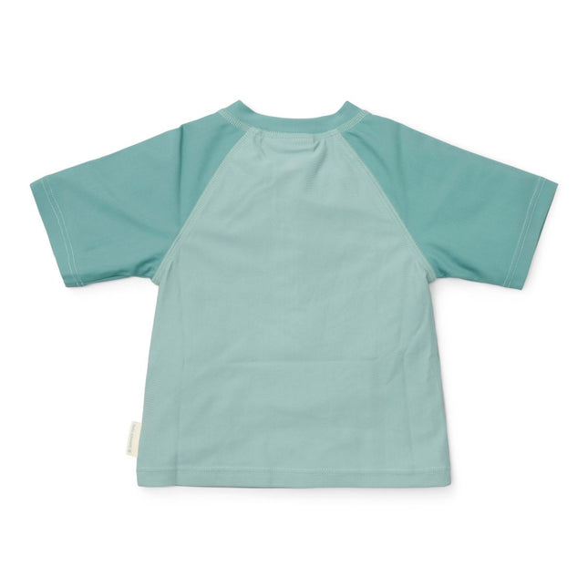Little Dutch Zwemshirt Kind Korte Mouwen Seashells Surf Blue - Babywinkel - 8721122573181