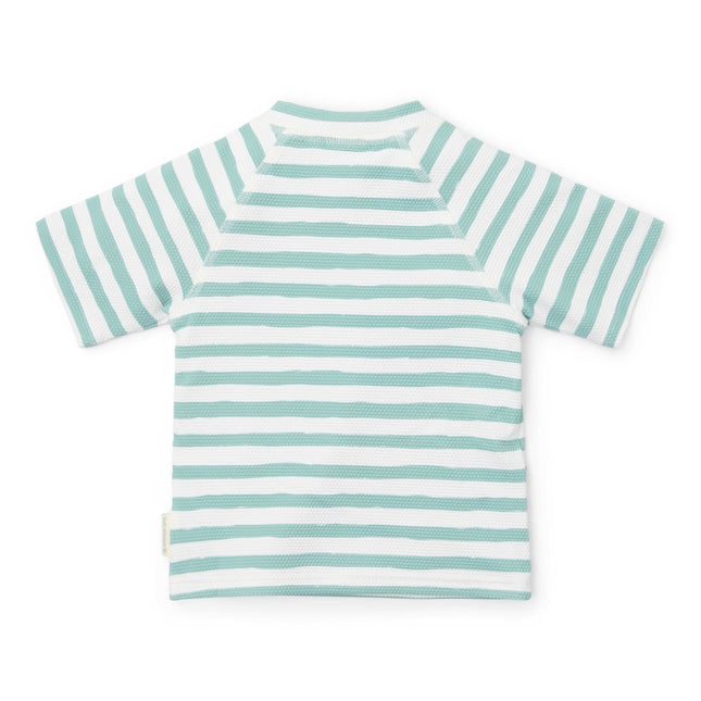 Little Dutch Zwemshirt Kind Korte Mouwen Stripes Surf Blue - Babywinkel - 8721122573266