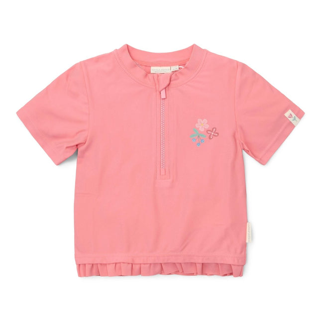 Little Dutch Zwemshirt Kind Korte Mouwen Sunny Flowers Rouge - Babywinkel - 8721122574355