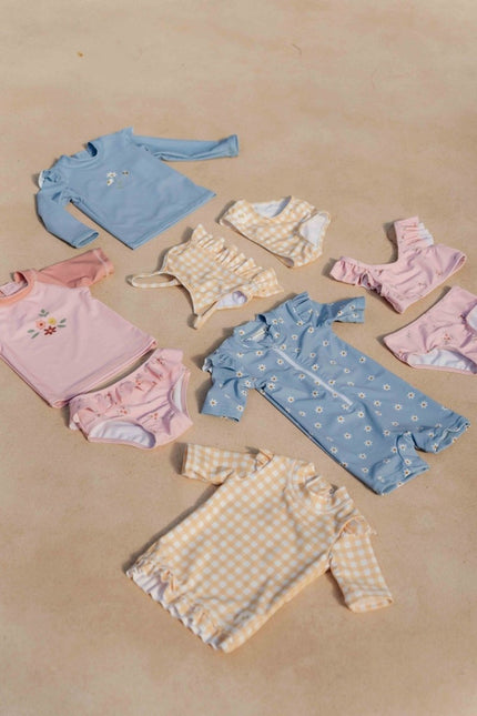 Little Dutch Zwemshirt Kind Korte Mouwen Sunshine Checks - Little Dutch - Babywinkel - 8720986872430