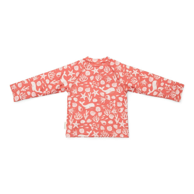 Little Dutch Zwemshirt Kind Lange Mouwen Sea Life Coral Red - Babywinkel - 8721122572948