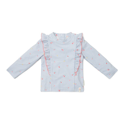 Little Dutch Zwemshirt Kind Lange Mouwen Sunny Flowers Blue - Babywinkel - 8721122574232