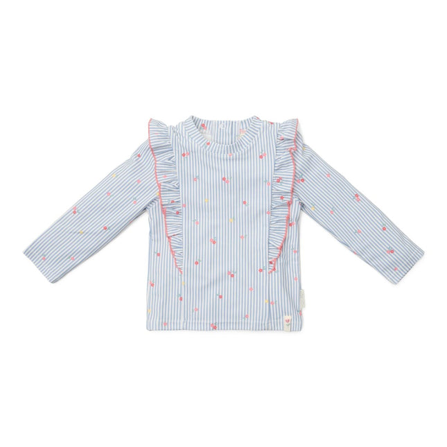 Little Dutch Zwemshirt Kind Lange Mouwen Sunny Flowers Blue - Babywinkel - 8721122574232