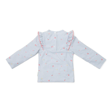 Little Dutch Zwemshirt Kind Lange Mouwen Sunny Flowers Blue - Babywinkel - 8721122574232
