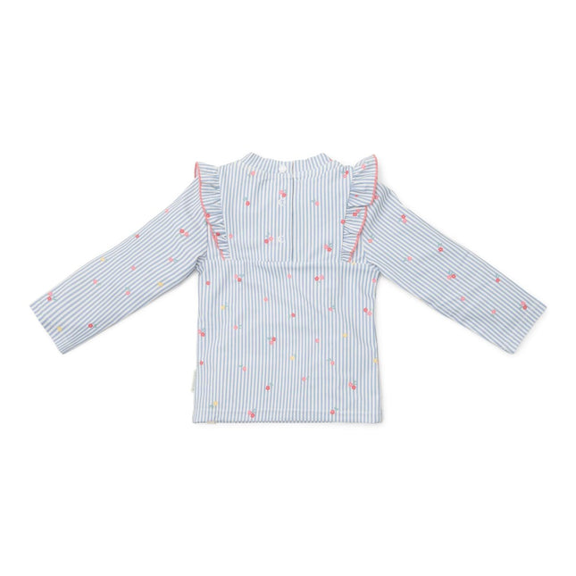 Little Dutch Zwemshirt Kind Lange Mouwen Sunny Flowers Blue - Babywinkel - 8721122574232