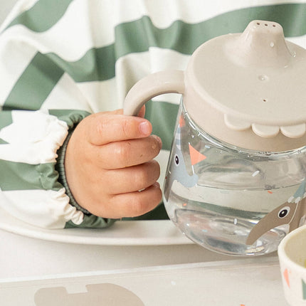 Lopende mouwen met zakken Strepen Groen koop je bij Babywinkel