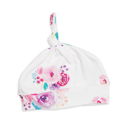 Lulujo Hydrofiele Doek Met Muts En Sticker Posies - Lulujo - Babywinkel - 628233456403