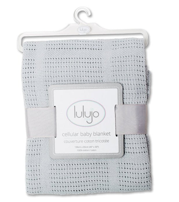 Lulujo Wiegdeken Cellular Grey koop je bij Babywinkel