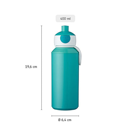 Mepal Drinkfles Pop - Up Campus 400ml Blue - Mepal - Babywinkel - 8711269946917