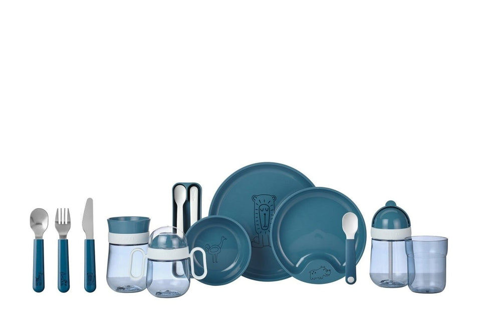 Mepal Kinderservies Set Mio 3 delig Deep Blue - Mepal - Babywinkel - 8711269993720