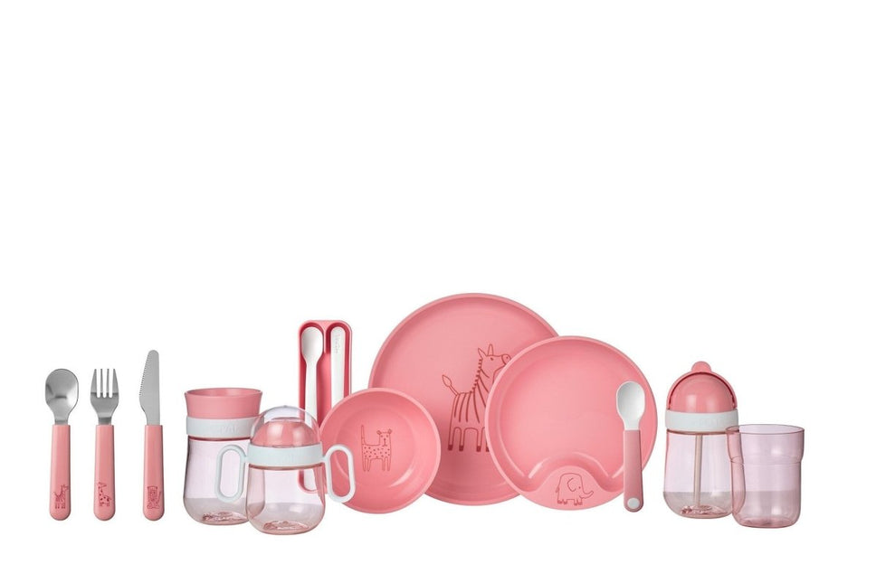 Mepal Kinderservies Set Mio 3 delig Deep Pink - Mepal - Babywinkel - 8711269993713