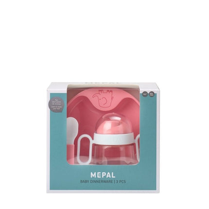 Mepal Kinderservies Set Mio 3 delig Deep Pink - Mepal - Babywinkel - 8711269993713