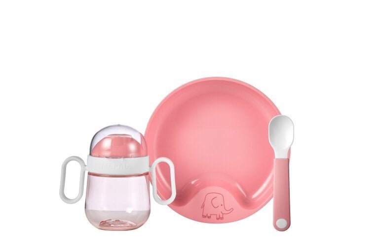 Mepal Kinderservies Set Mio 3 delig Deep Pink - Mepal - Babywinkel - 8711269993713