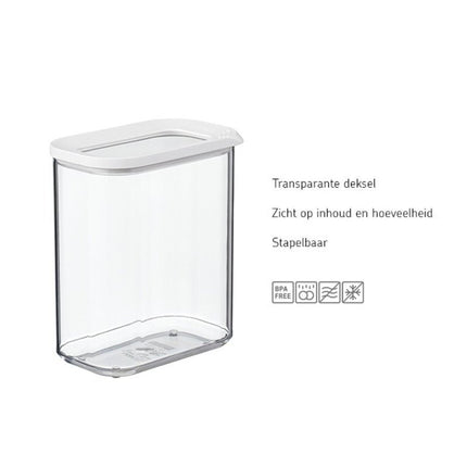 Mepal Modula Bewaardoos 1500ml Wit koop je bij Babywinkel